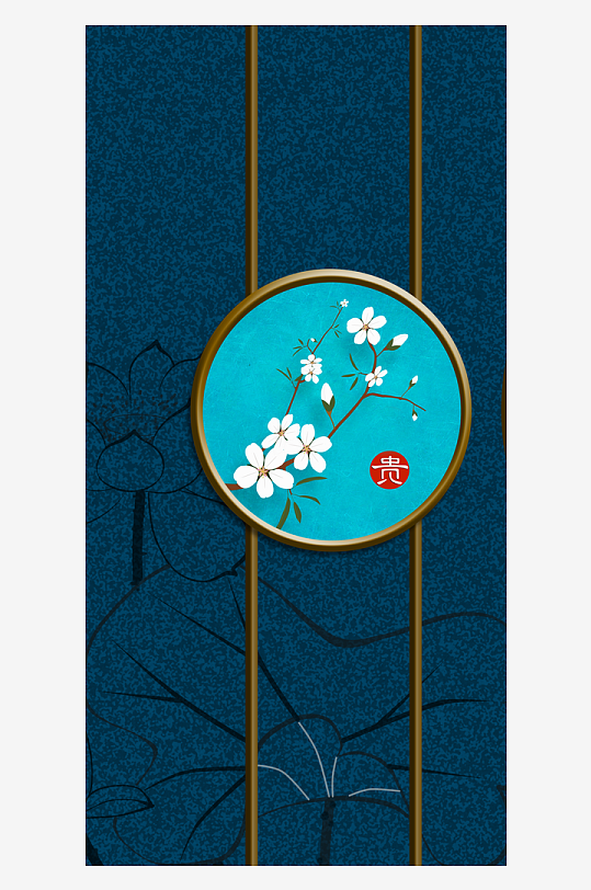 古风意境风景画中式装饰画-众图网