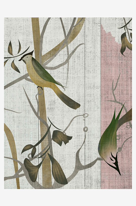 中式意境风景画装饰画-众图网