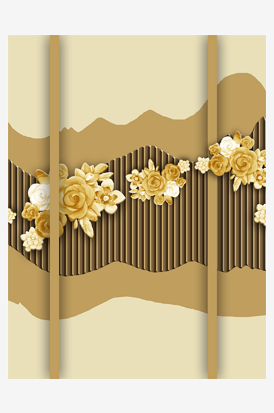 花枝树枝中式装饰画-众图网