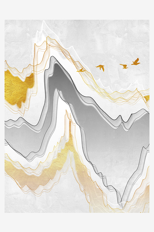 中式意境风景画装饰画-众图网