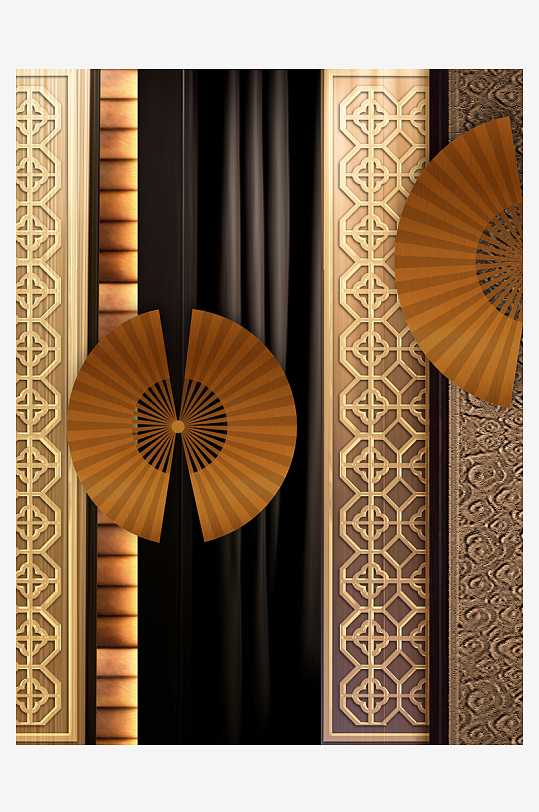 中式意境风景画装饰画-众图网