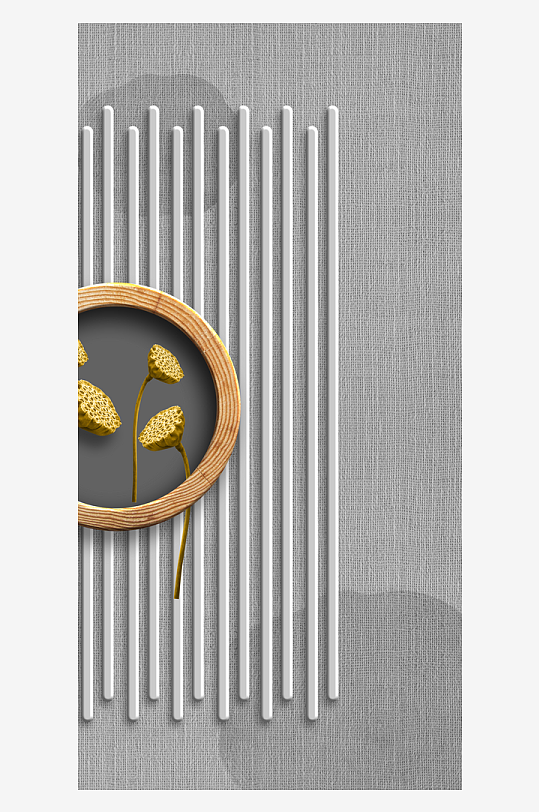 水墨风景画中式装饰画-众图网