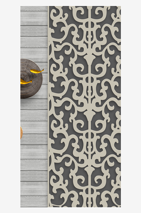 中式轻奢立体挂画装饰画-众图网