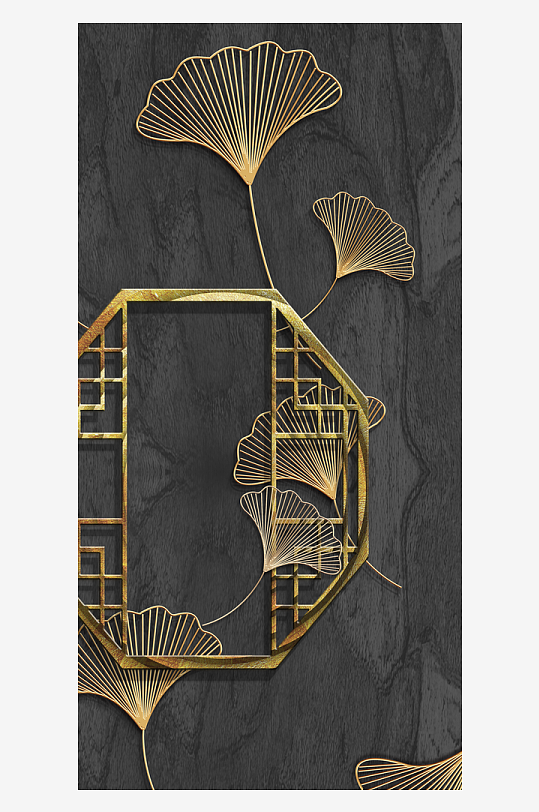 中式轻奢立体挂画装饰画-众图网