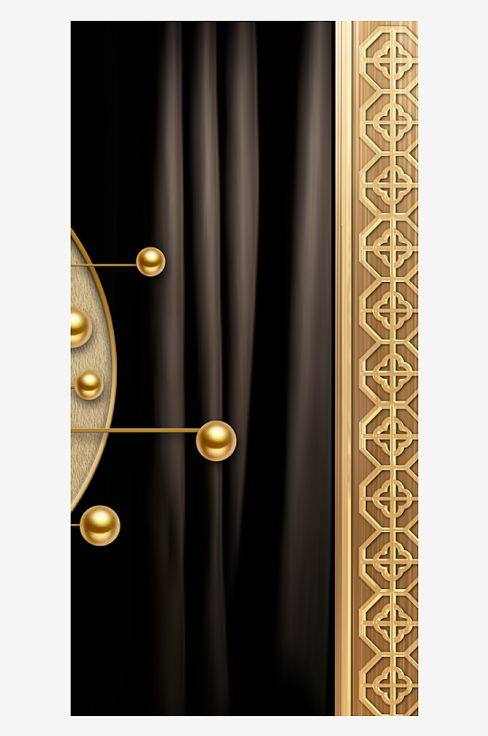 中式轻奢立体挂画装饰画-众图网