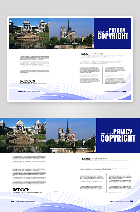 简约画册设计模板-众图网