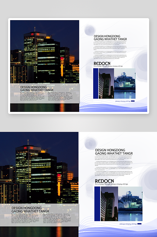 简约画册设计模板-众图网