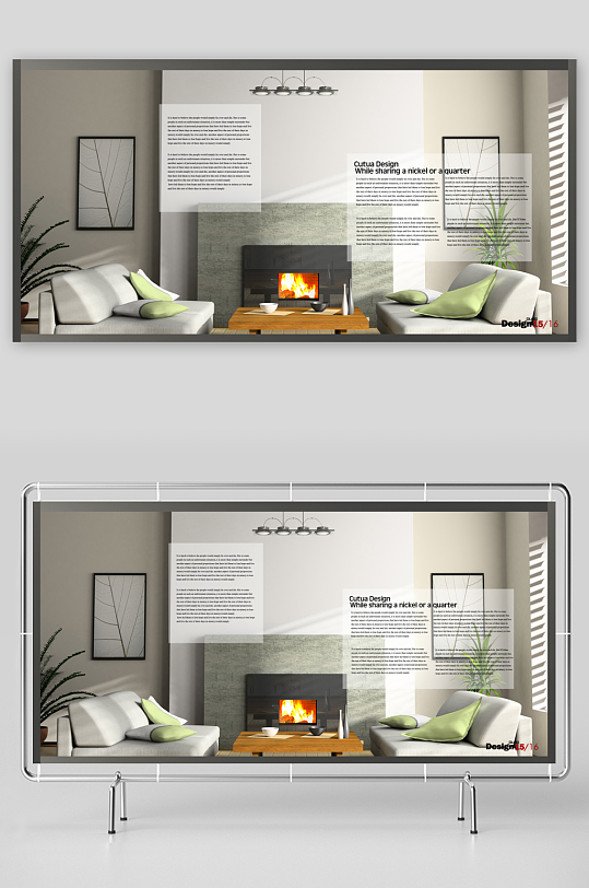 简约画册设计模板-众图网