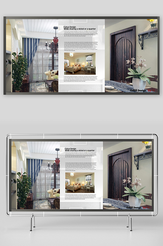 简约高级画册设计模板-众图网