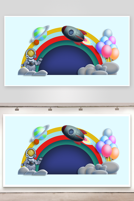 儿童生日派对美陈-众图网