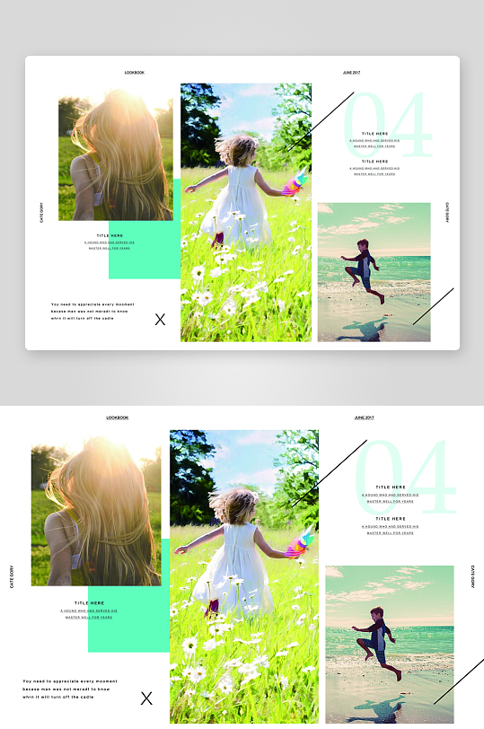 简约高级感画册设计模板-众图网