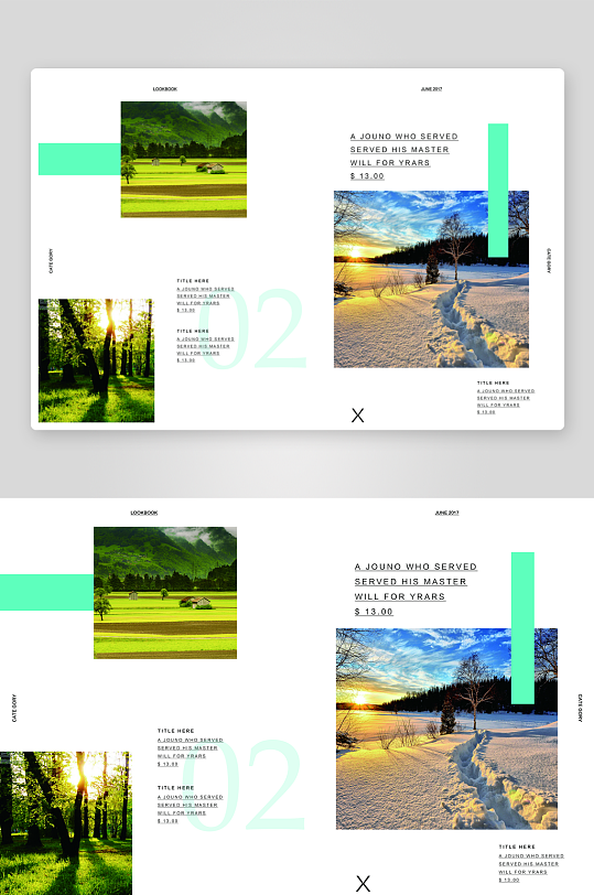 简约高级感画册设计模板-众图网