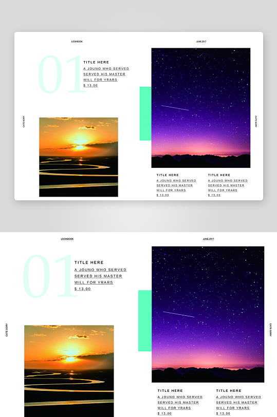 简约高级感画册设计模板-众图网