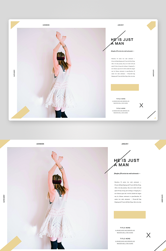 简约高级感画册的设计模板-众图网