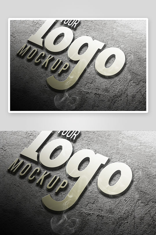 logo样机绿色蓝色