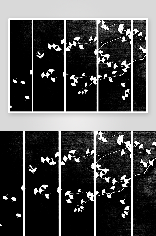 花卉花枝中式挂画装饰画-众图网