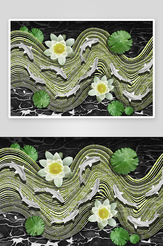 花卉花枝水墨中式装饰画-众图网