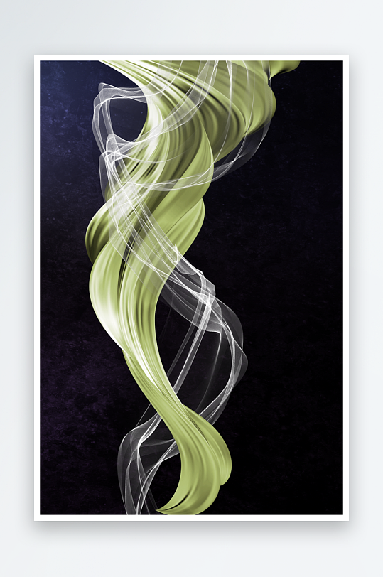 轻奢绸布艺术装饰画-众图网