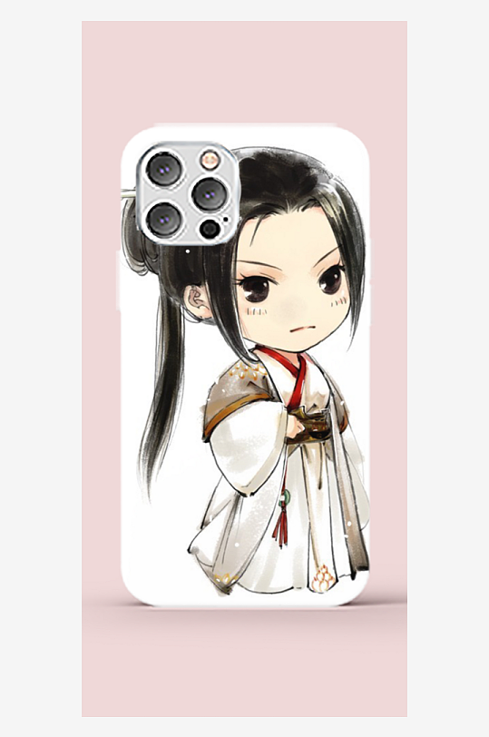 時(shí)尚Q版人物插畫手機(jī)殼設(shè)計(jì)