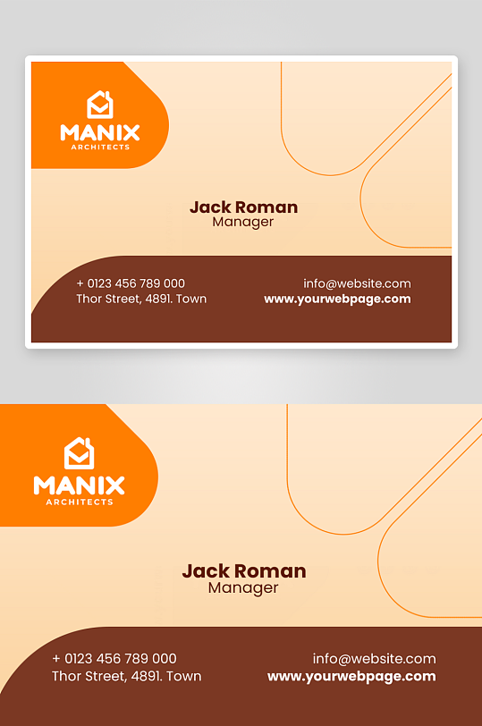 创意简约名片模板-众图网