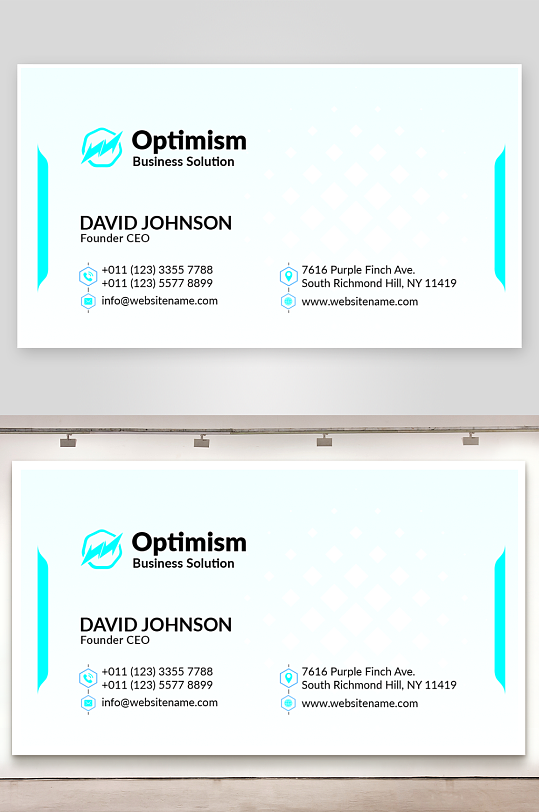 创意简约名片模板-众图网