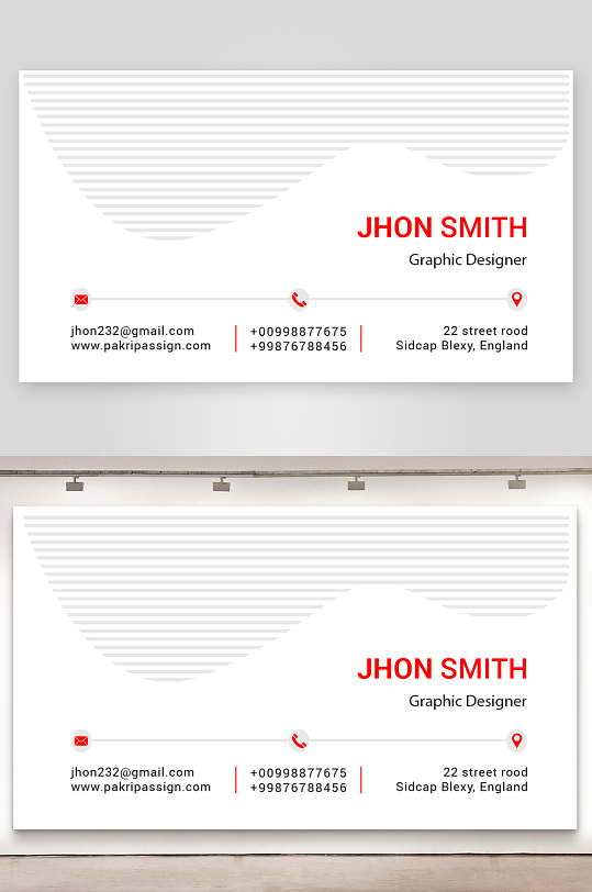 创意简约名片模板-众图网