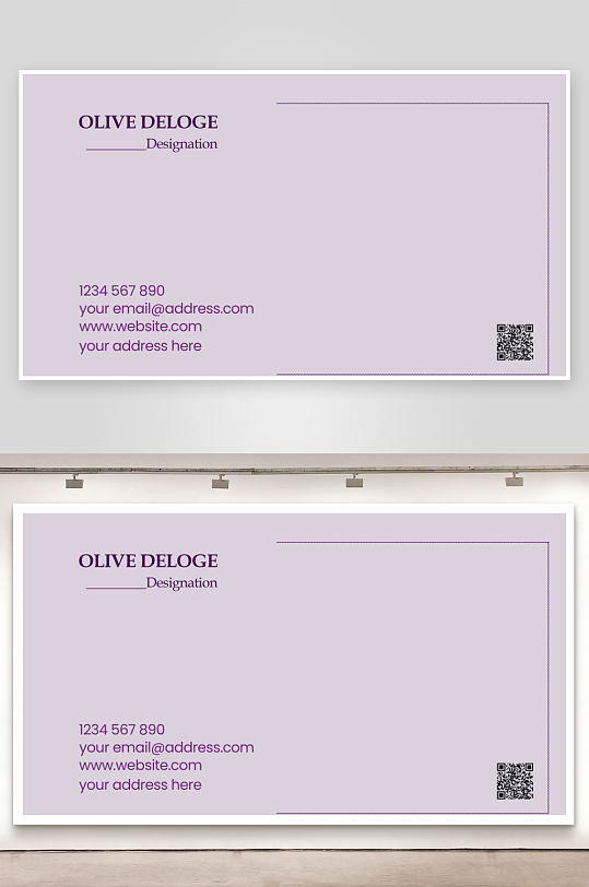 创意简约名片模板-众图网