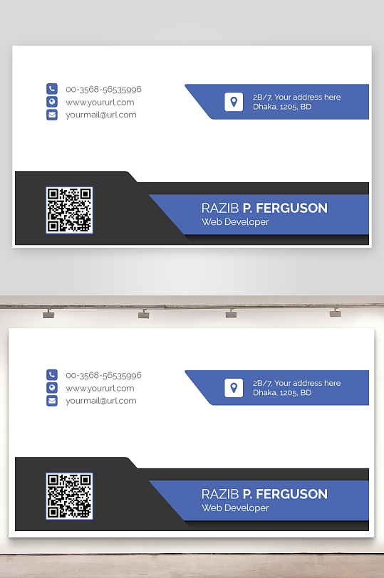 创意简约名片模板-众图网