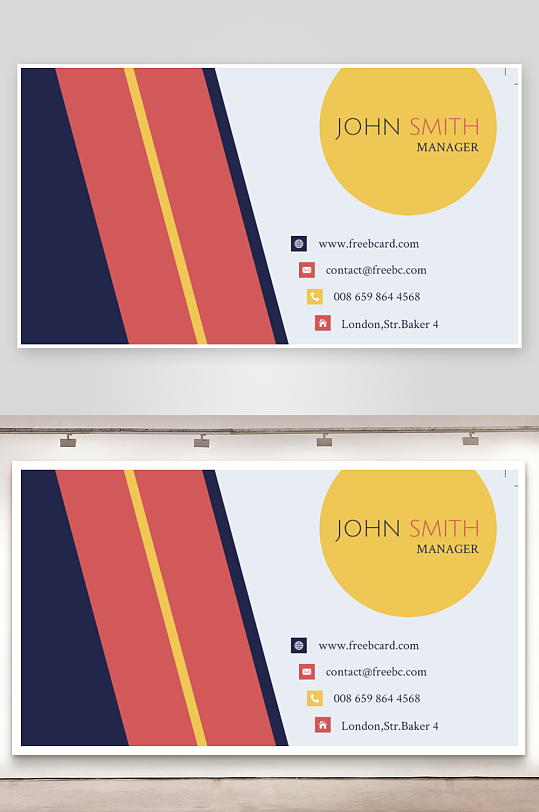 创意简约名片模板-众图网