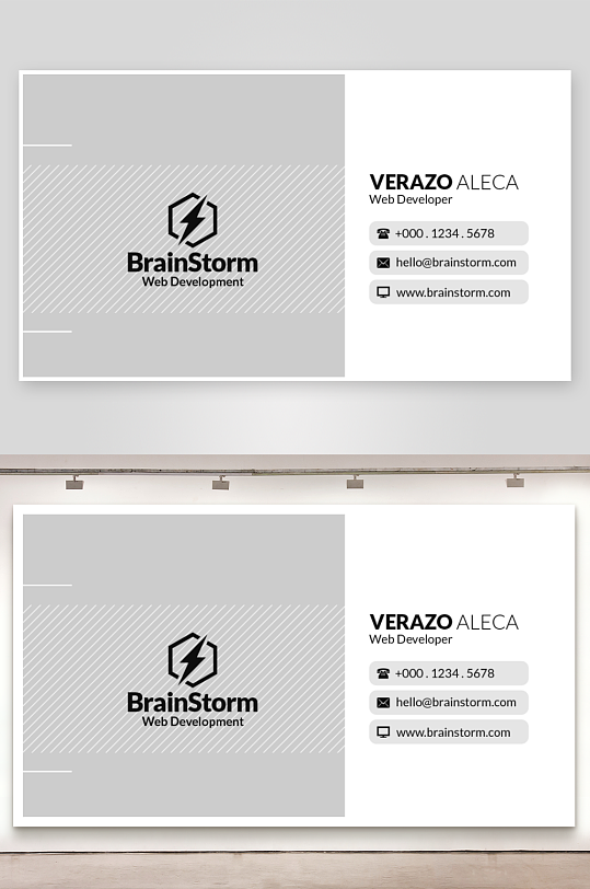 创意简约名片模板-众图网
