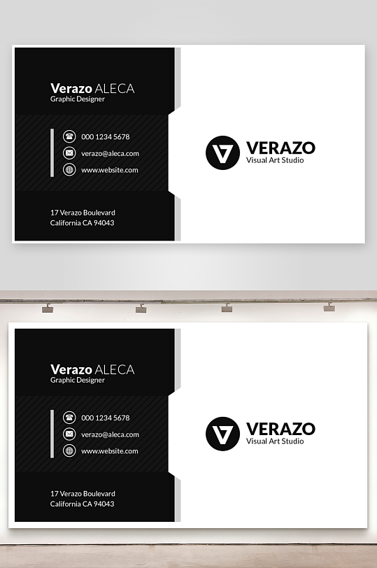 创意简约名片模板-众图网