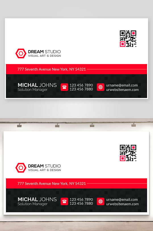 创意简约名片模板-众图网