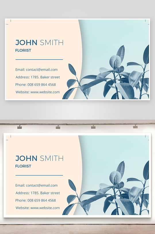 创意简约名片模板-众图网