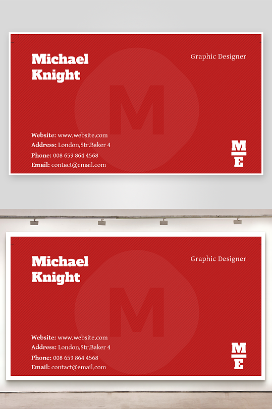 创意简约名片模板-众图网