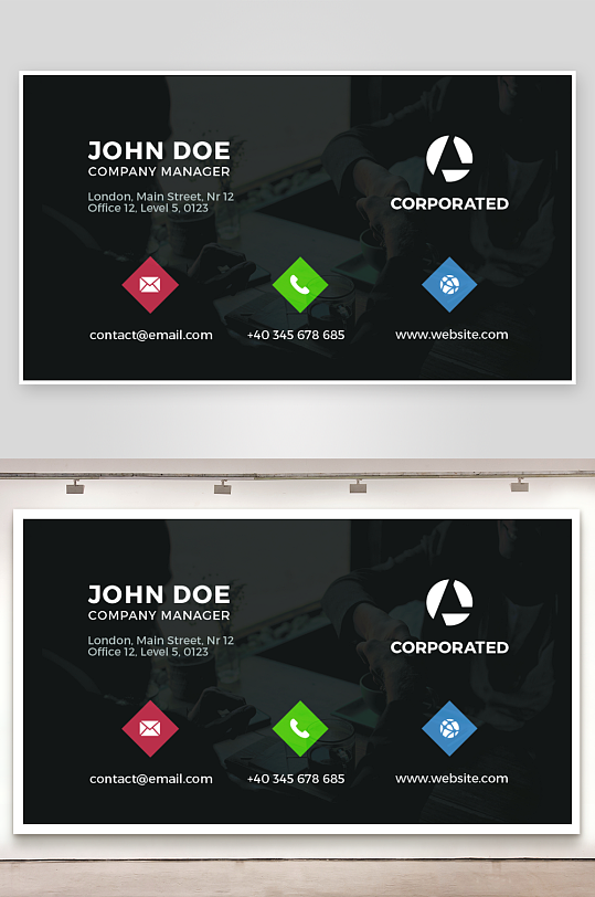 创意简约名片模板-众图网