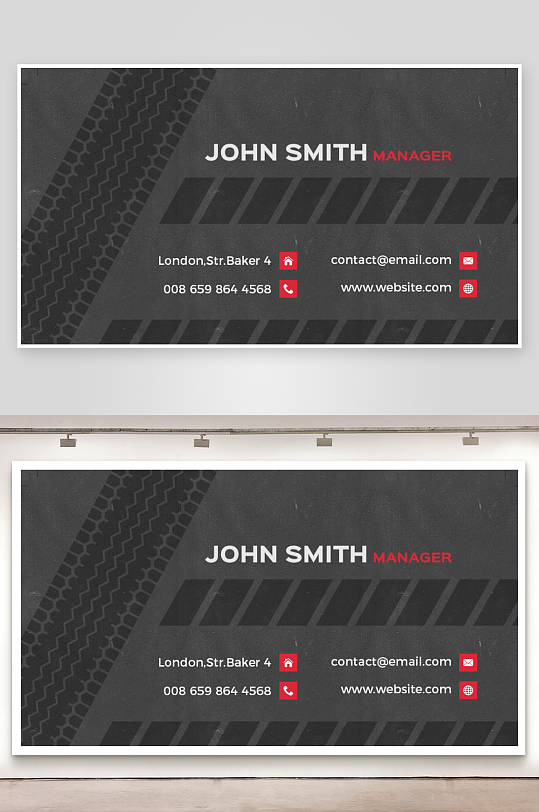 创意简约名片模板-众图网