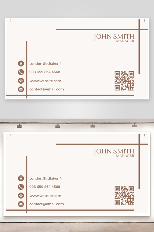 创意简约名片模板-众图网