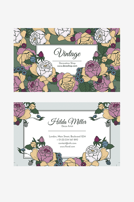 创意简约名片模板-众图网