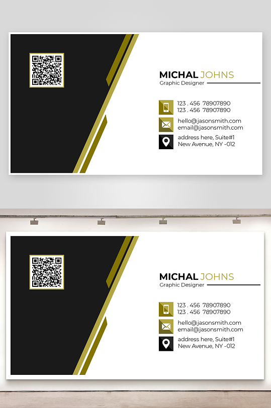 创意简约名片模板-众图网