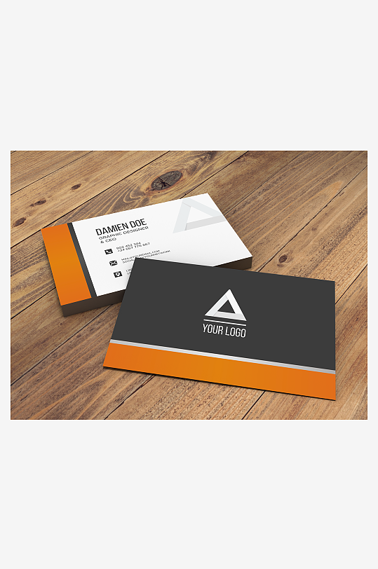 创意简约名片模板-众图网