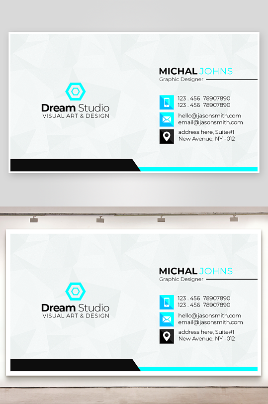 创意简约名片模板-众图网