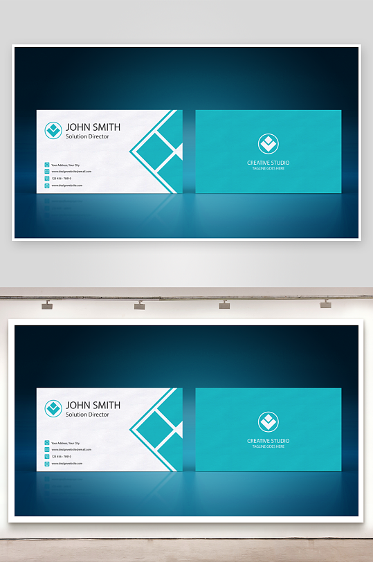 创意简约名片模板-众图网