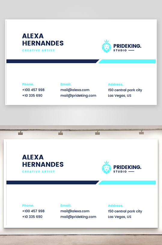 创意简约名片模板-众图网