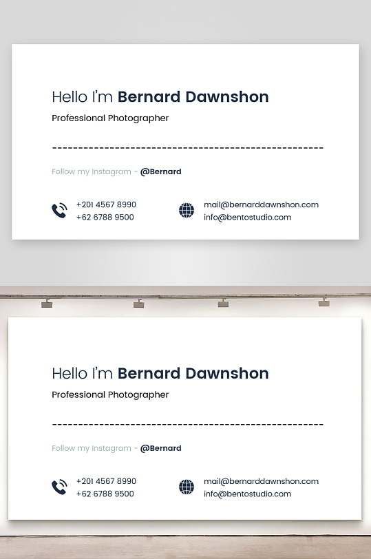 创意简约名片模板-众图网