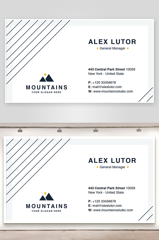 创意简约名片模板-众图网