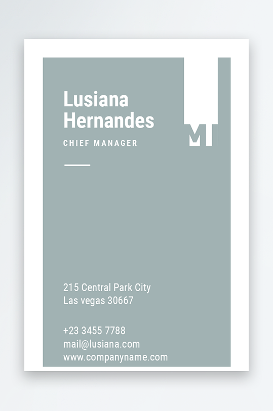 创意简约名片模板-众图网