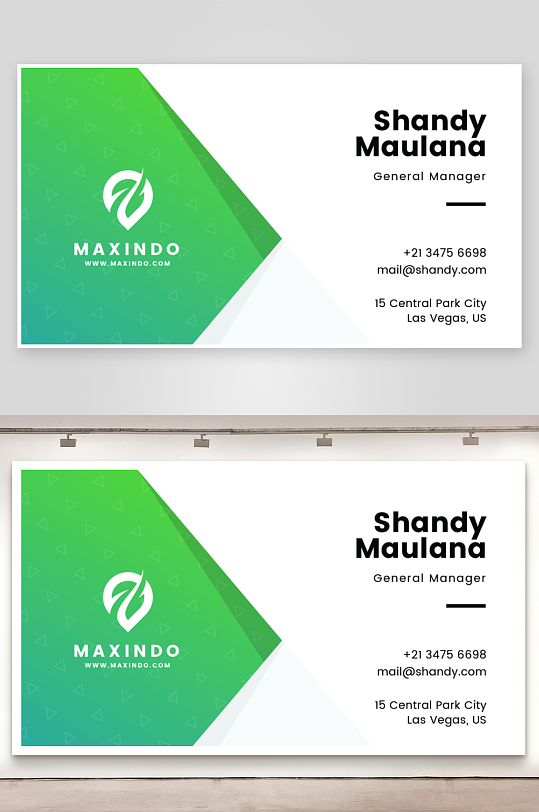 创意简约名片模板-众图网