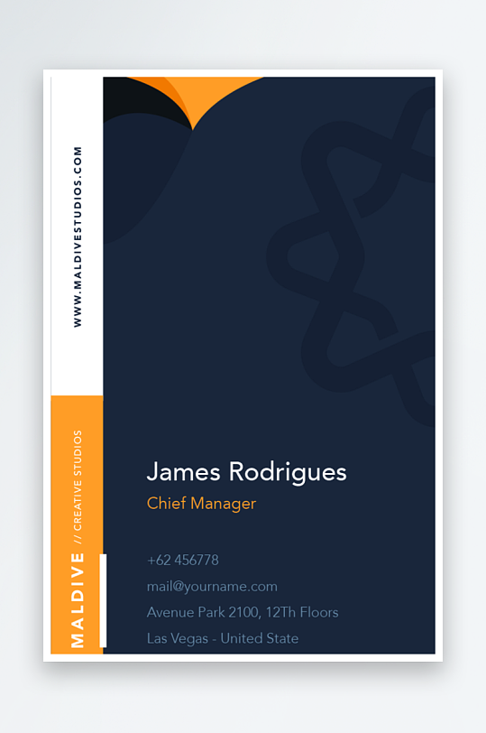 创意简约名片模板-众图网