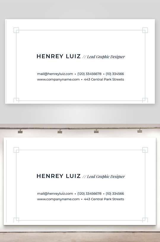 创意简约名片模板-众图网