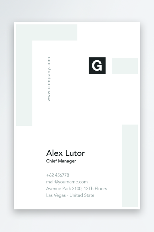 创意简约名片模板-众图网